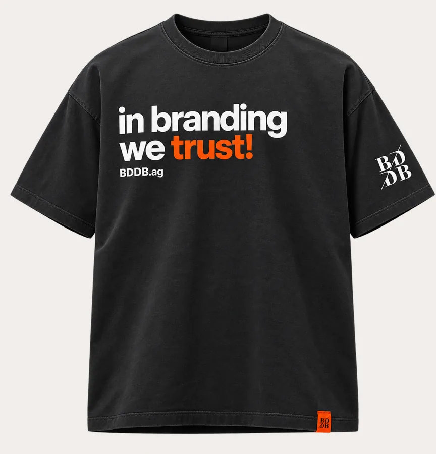 Camiseta "in branding we trust!" BDDB.ag