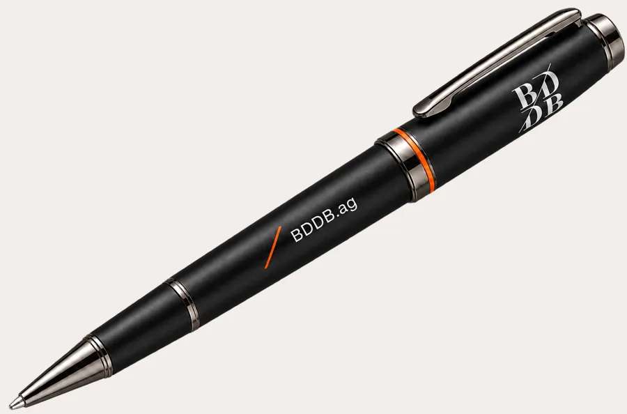 Caneta rollerball BDDB.ag: outra vista