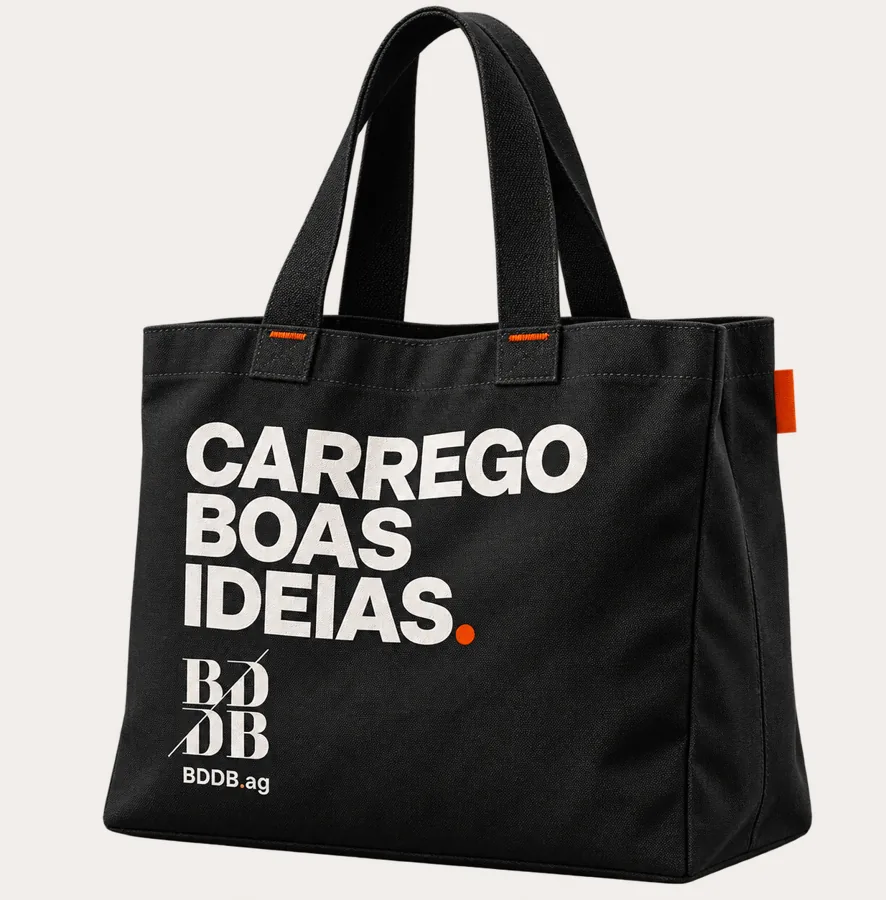 Ecobag "Carrego boas ideias." BDDB.ag
