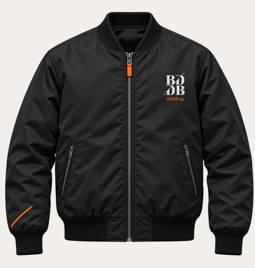 Jaqueta bomber com monograma BDDB.ag