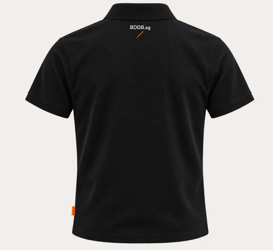 Polo preta com detalhe diagonal BDDB.ag