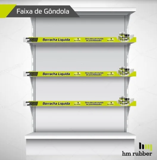 HM Rubber: Faixa de gôndola