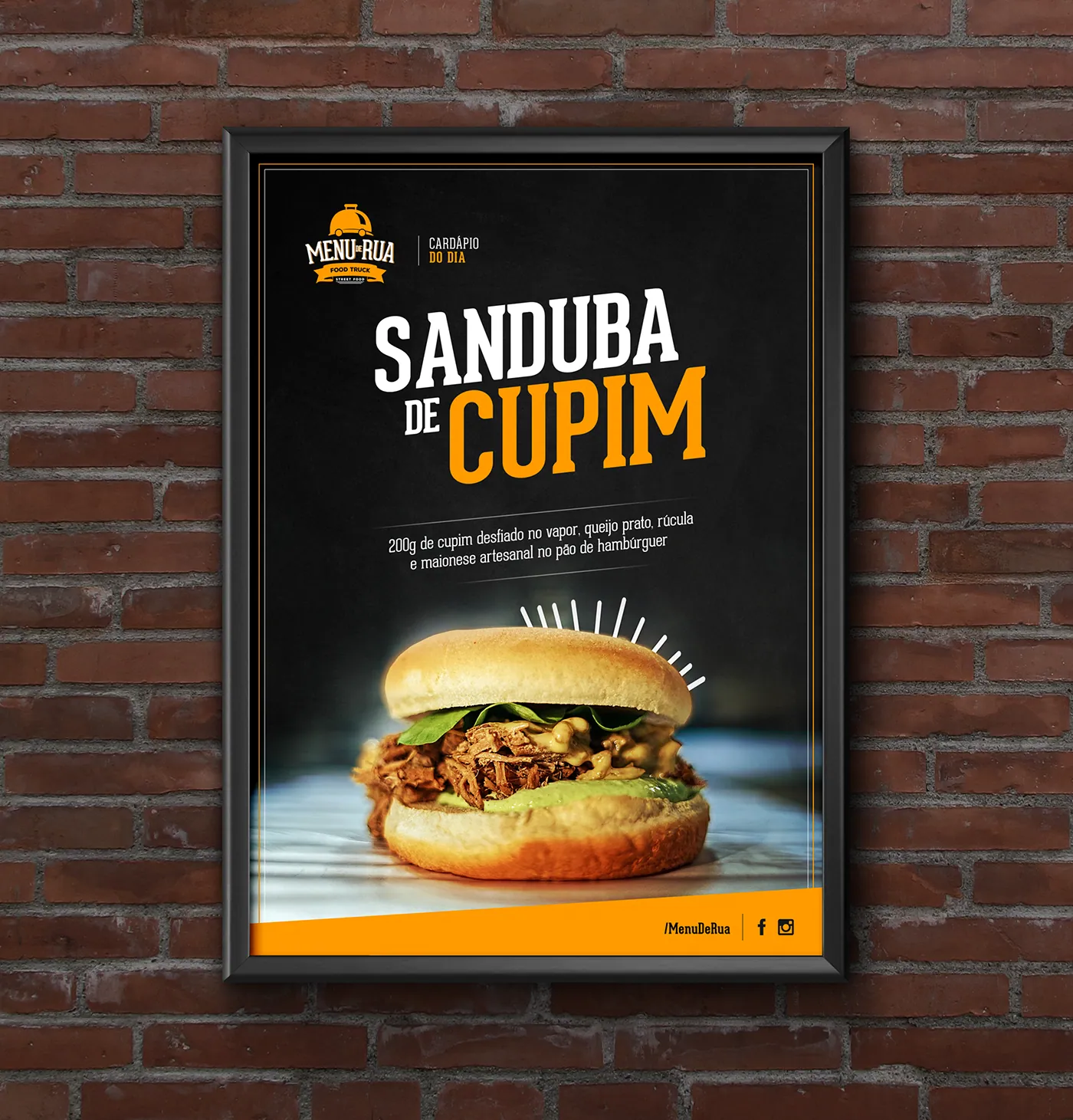 Menu de Rua Food Truck, Marca e identidade visual: peça 4