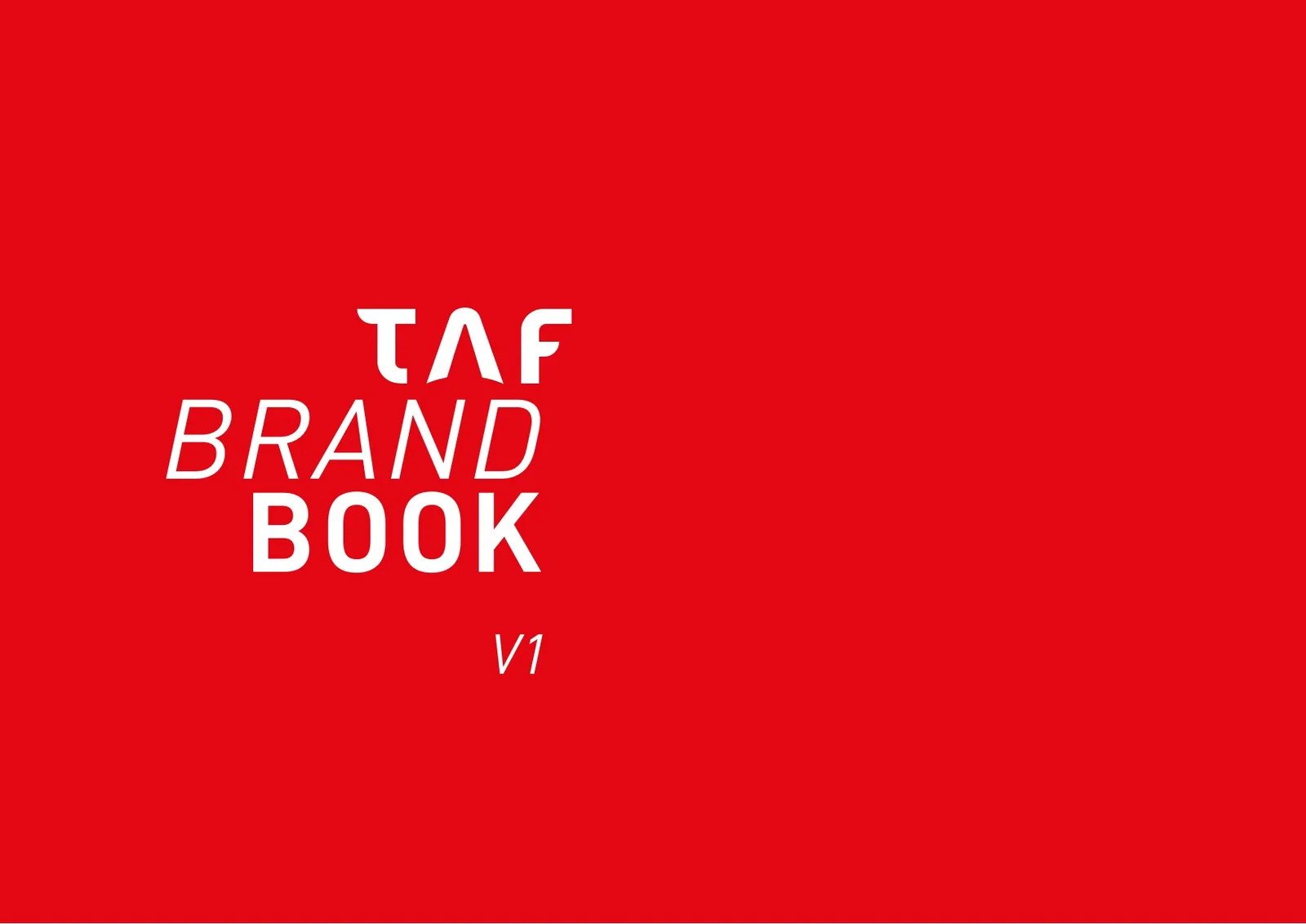 TAF, Redesign de marca e brandbook: peça 1