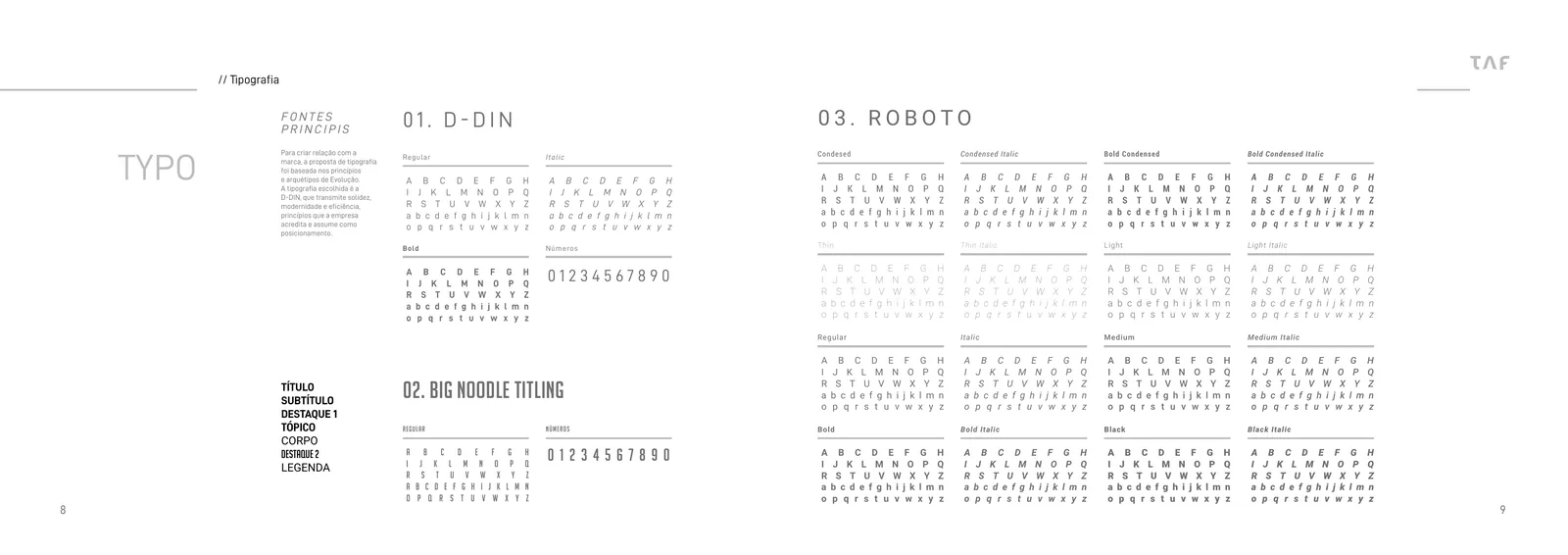 TAF, Redesign de marca e brandbook: peça 4