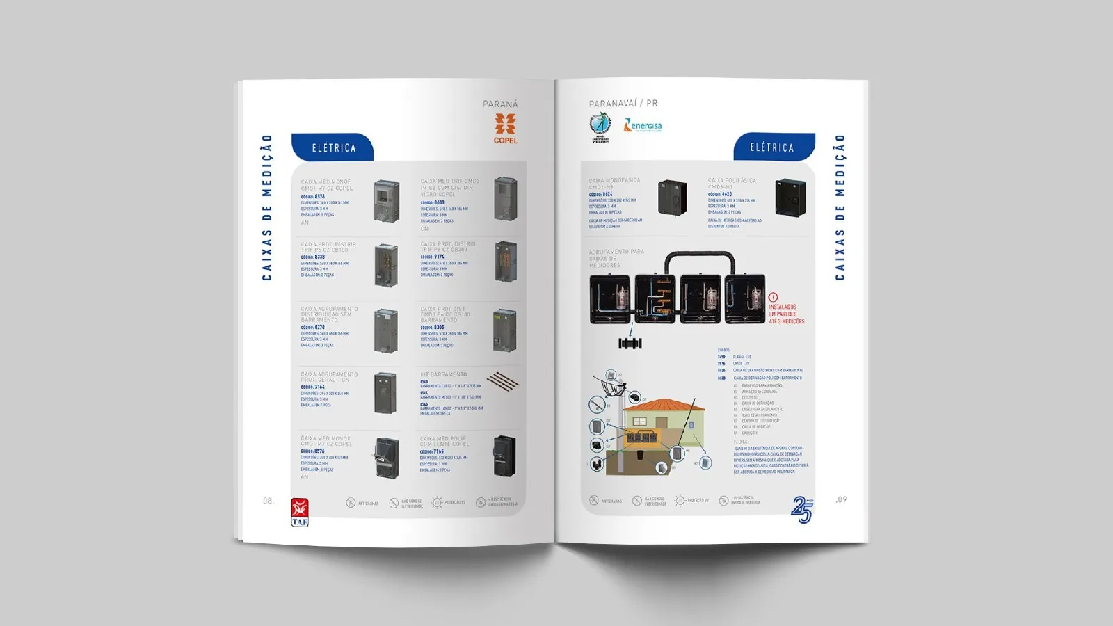 TAF, Catálogos de produtos: peça 5