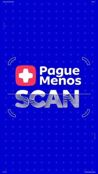 Logo da campanha Pague Menos Scan