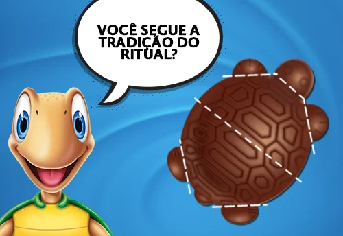O chocolate divertido Tortuguita é outra iguaria que deve ser saboreada comendo-se primeiro cabeça e membros. Não confie em gente que arranca metade da Tortuguita na primeira mordida rs.